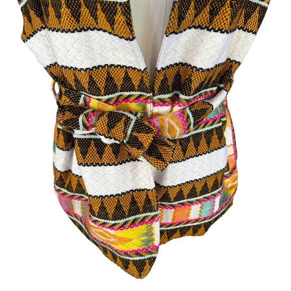 Xirena Electric Belted Brett Vest Cream Multicolor Size Small‎ - Picture 9 of 12